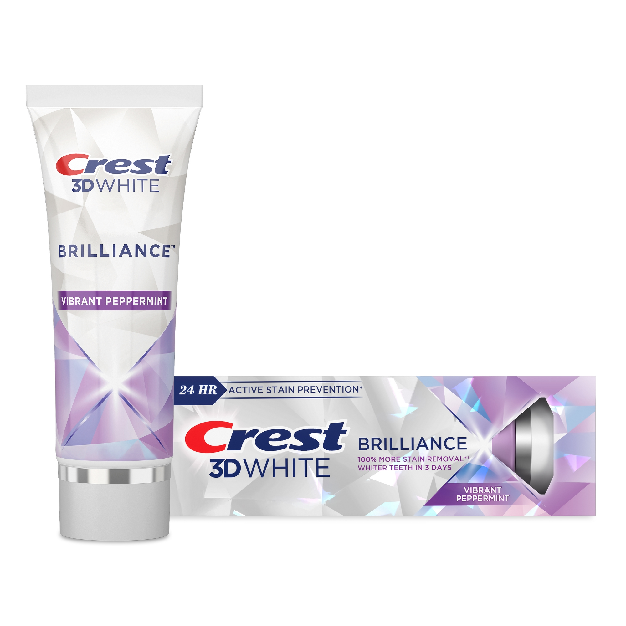 Crest 3D White Brilliance Vibrant Peppermint Toothpaste 4.6 oz (130 g)