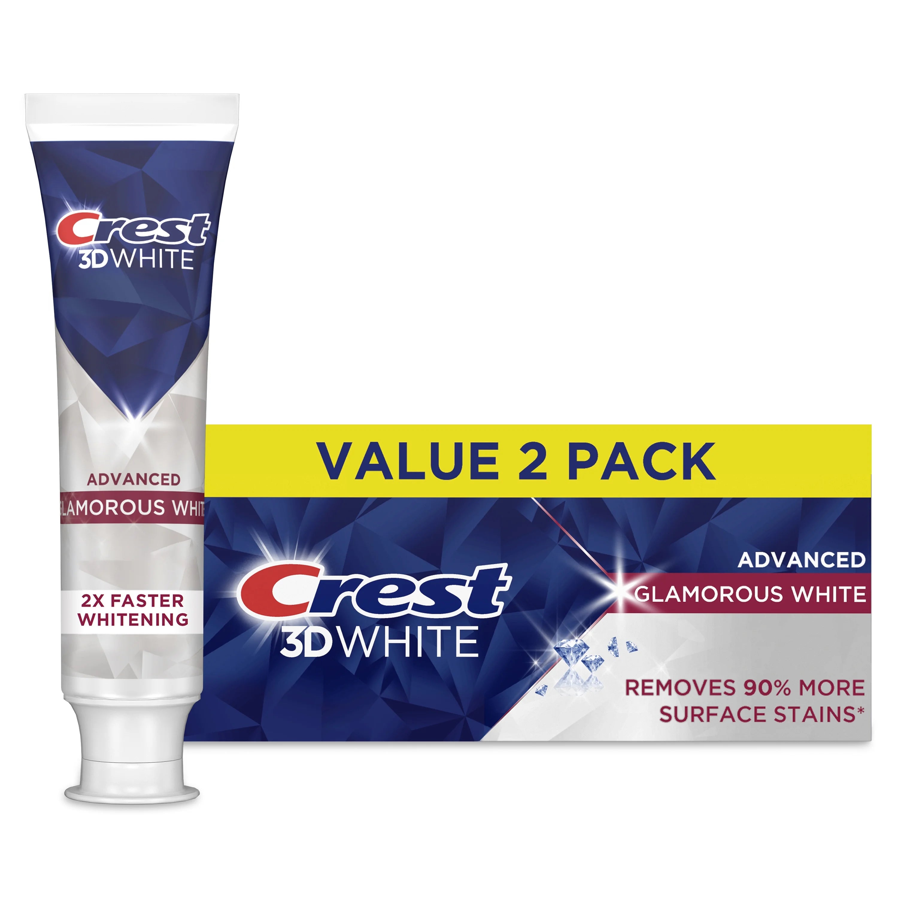 Crest 3D White Glamorous White Toothpaste 3.3 oz (93 g) 2-Pack