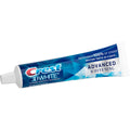 Crest 3D White Advanced Whitening toothpaste tube on a white background