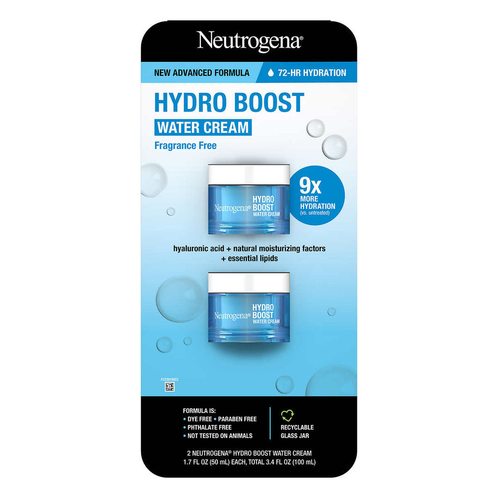Neutrogena Hydro Boost Water Cream packaging on a white background