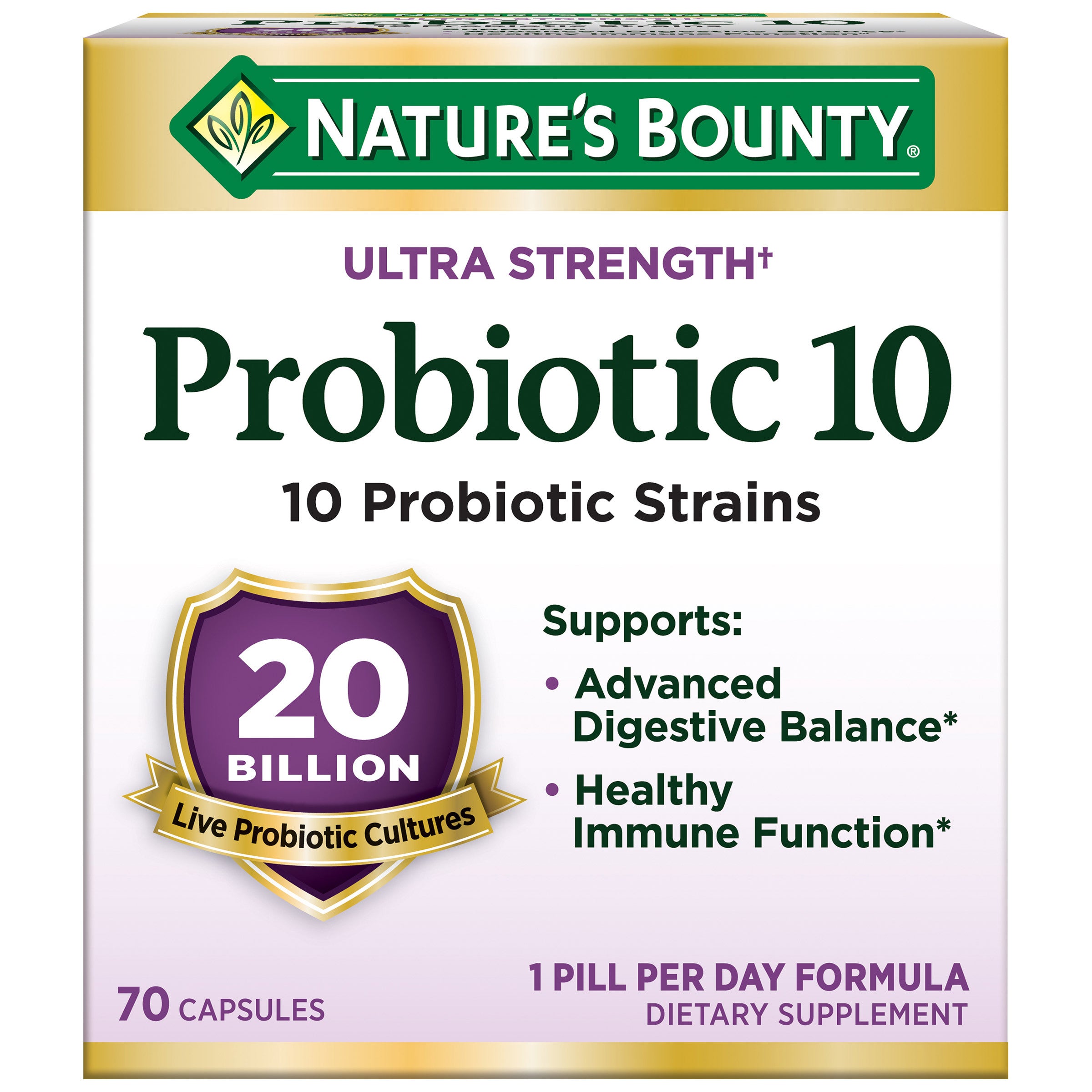 Nature's Bounty Probiotic 10, 70 Capsules