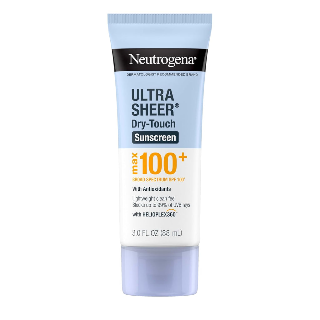 Neutrogena Ultra Sheer Dry-Touch Sunscreen, Max SPF 100+, 3 fl oz (88 mL)