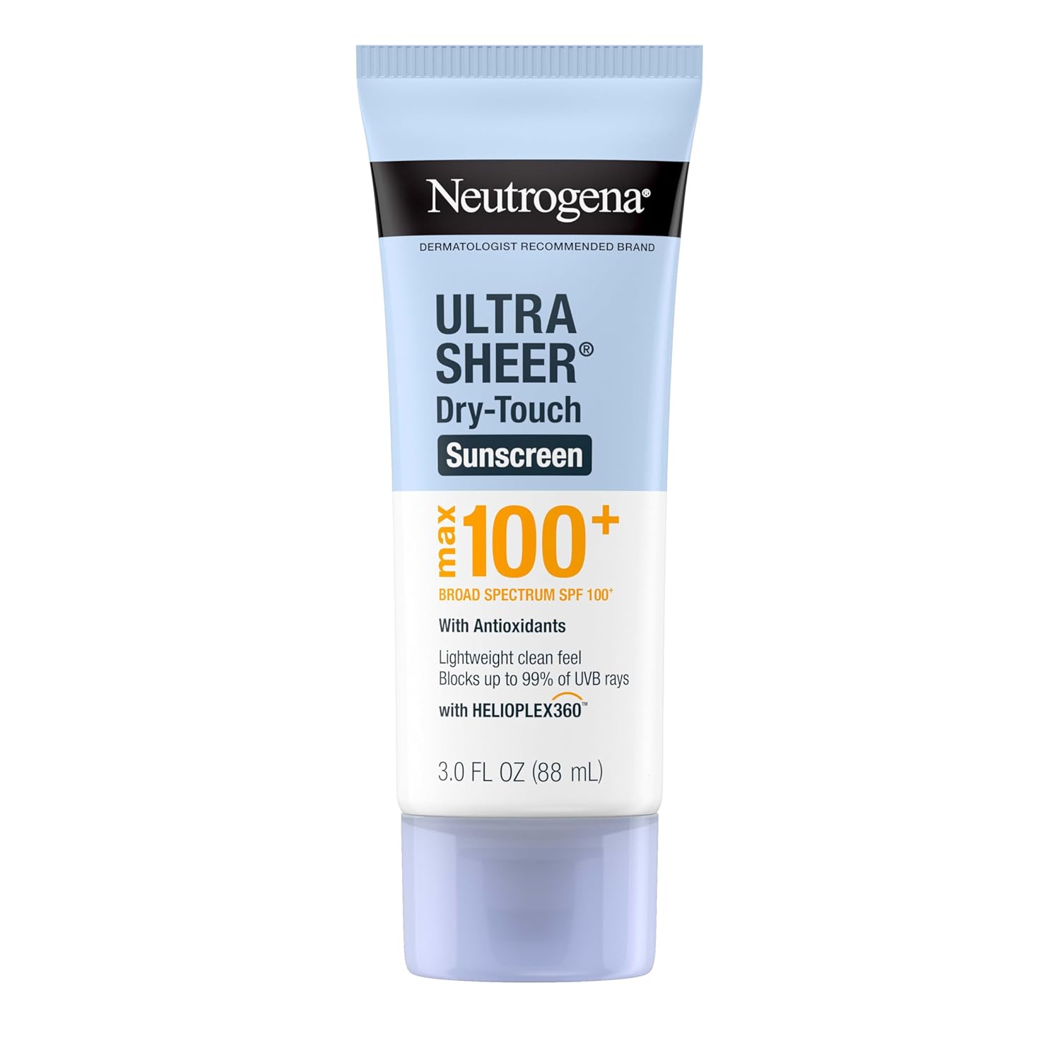 Neutrogena Ultra Sheer Dry-Touch Sunscreen, Max SPF 100+, 3 fl oz (88 mL)