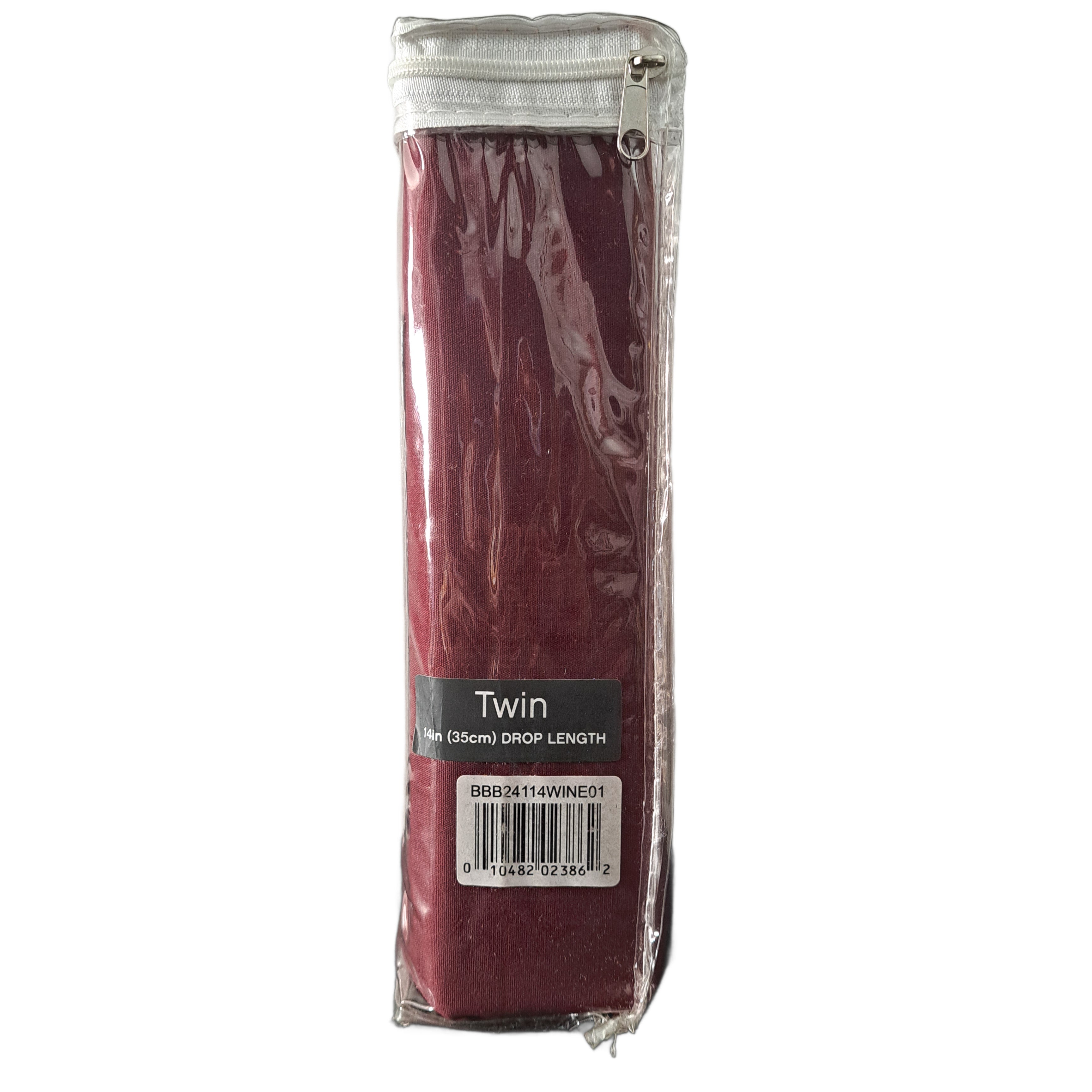 SmoothWeave Twin Tailored Bedskirt, Wine, 14 in Drop Length