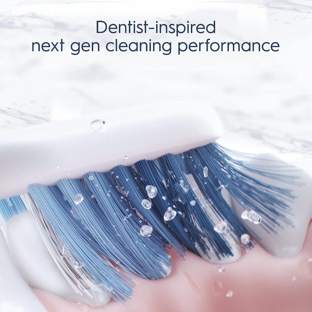 Oral-B Clic Manual Toothbrush, Ultimate Clean, Aqua Sapphire, 1 Handle + 1 Magnetic Brush Holder