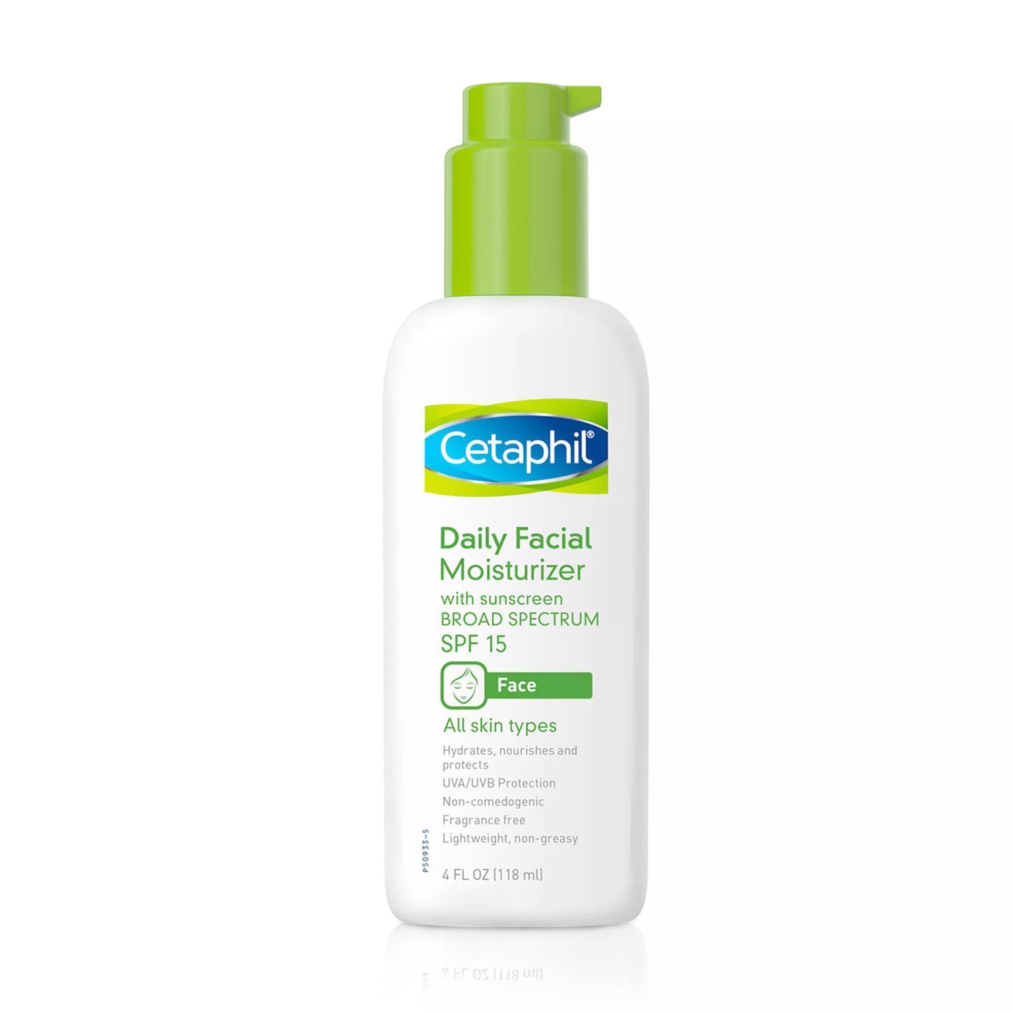 Cetaphil Daily Facial Moisturizer with SPF 15 Sunscreen, 4 FL OZ