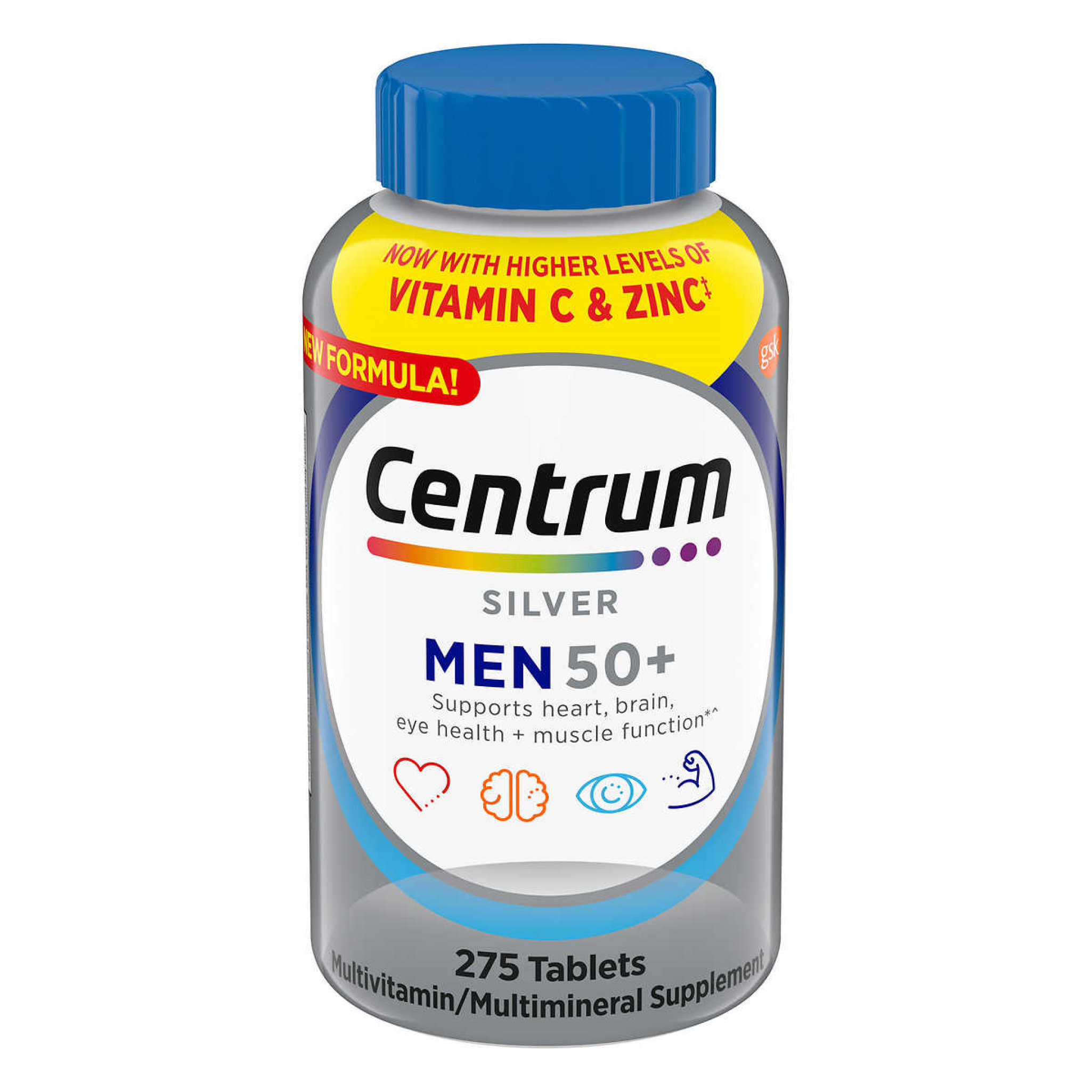 Centrum Silver Men 50+ Complete Multivitamin, 275 Tablets