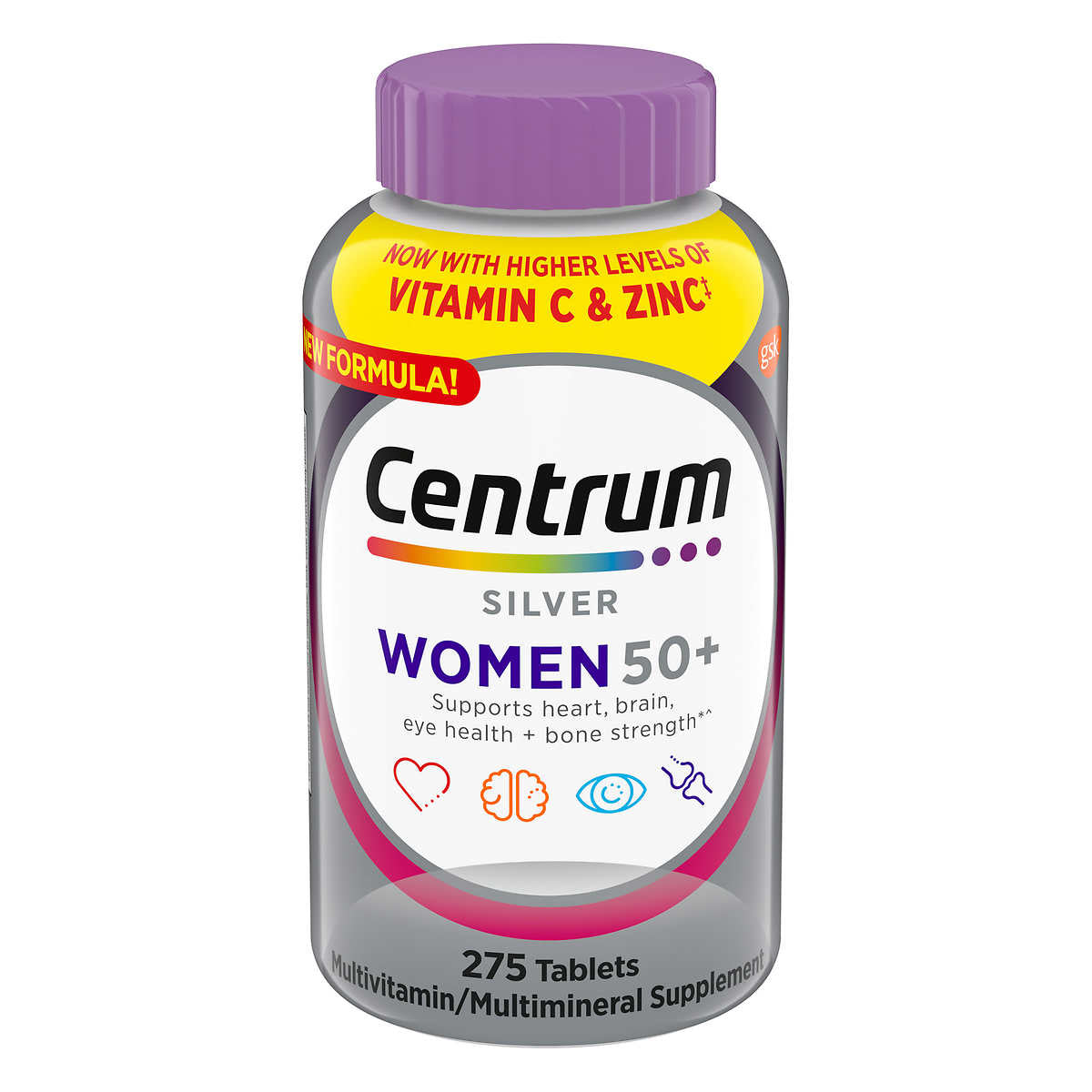 Centrum Silver Women 50+ Complete Multivitamin, 275 Tablets