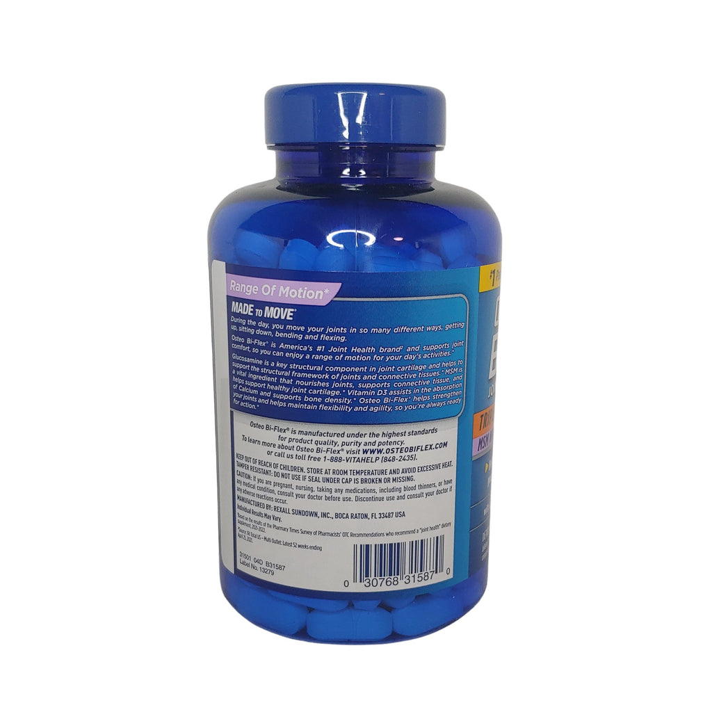 Osteo Bi-Flex Triple Strength Joint Health + Vitamin D3, 200 Tablets
