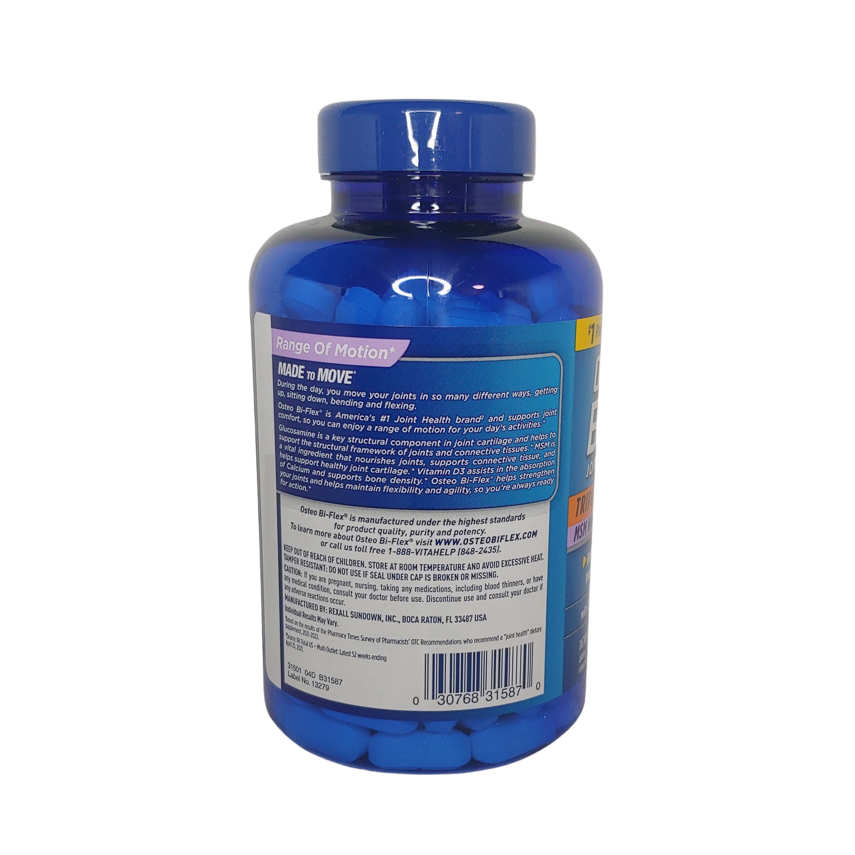 Osteo Bi-Flex Triple Strength Joint Health + Vitamin D3, 200 Tablets