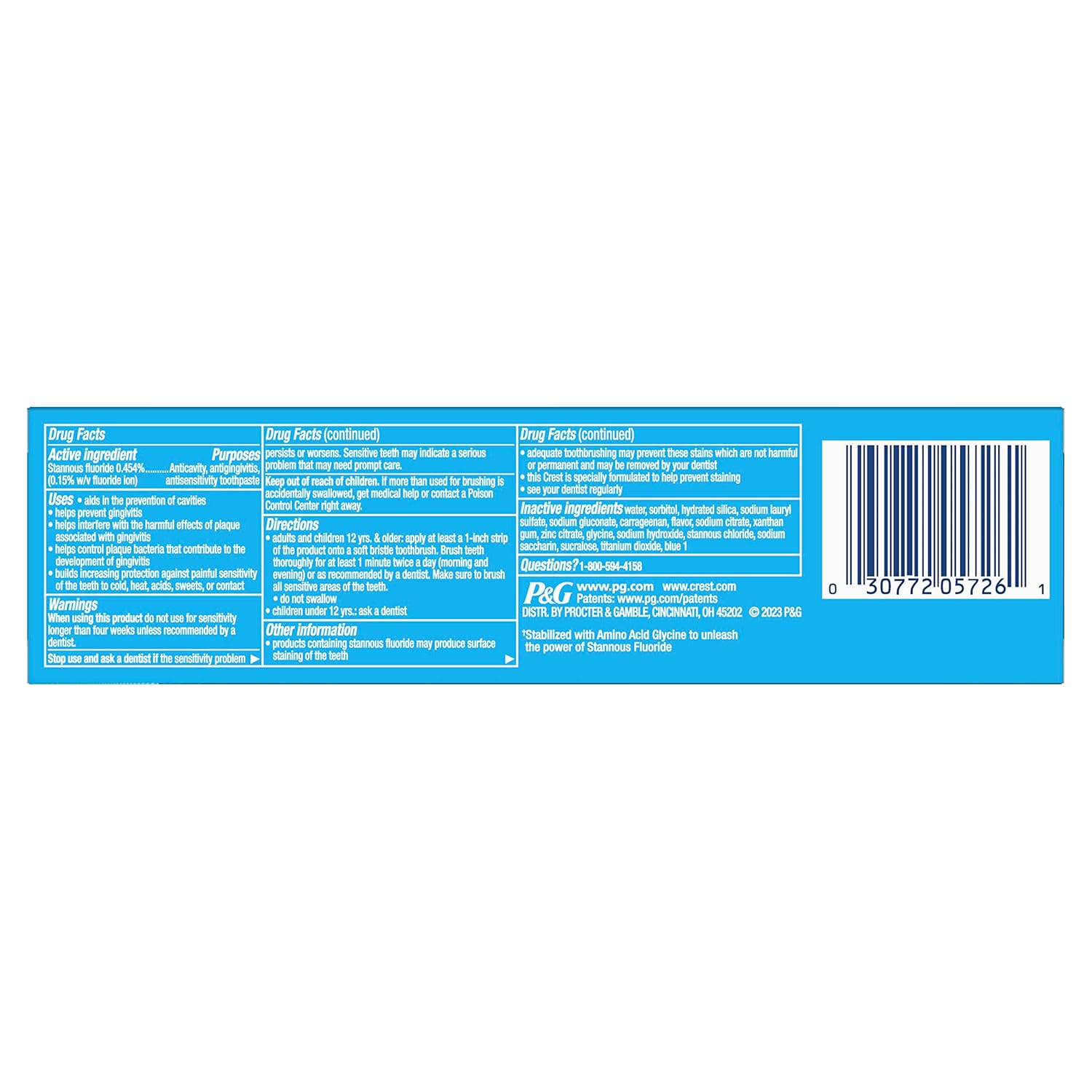 Crest Pro-Health Sensitive & Enamel Shield Toothpaste, 4.3 OZ