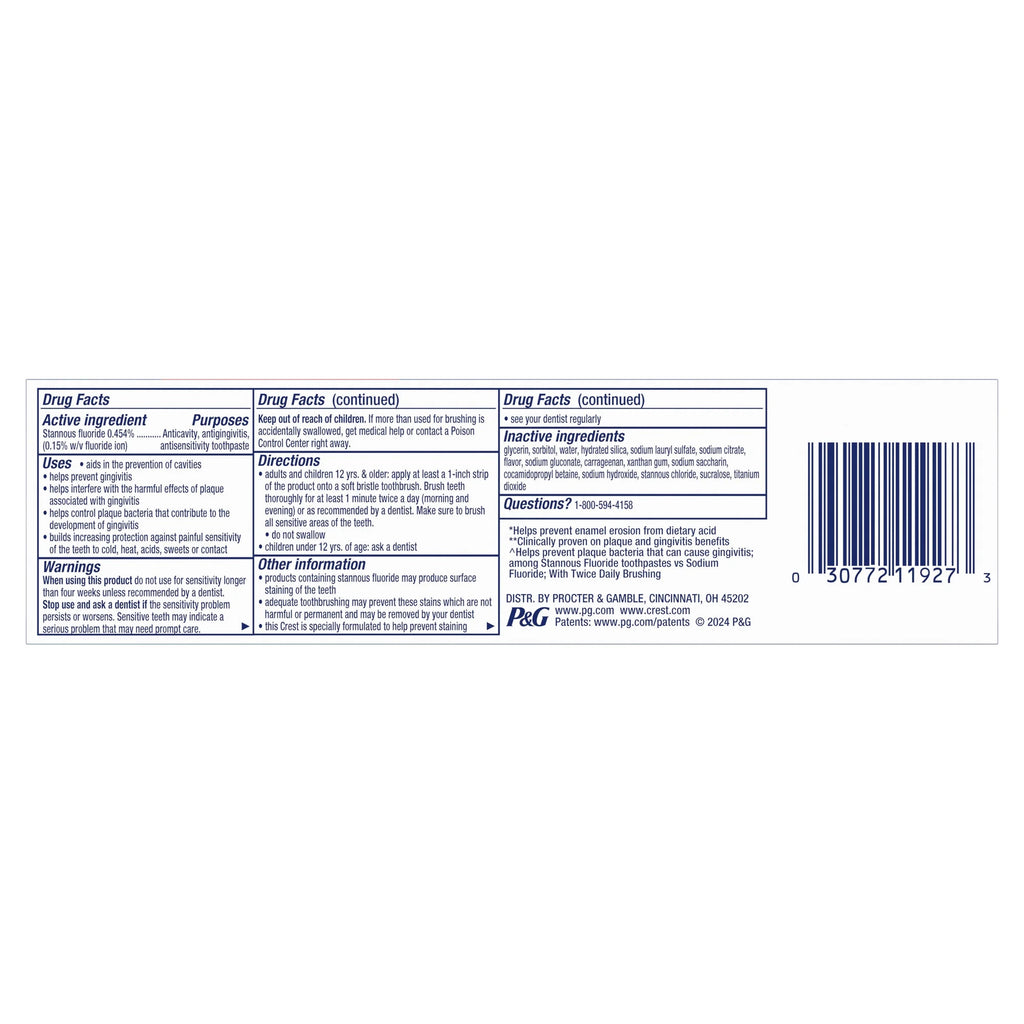 Crest Pro-Health Advanced Max Cavity Protection Toothpaste 5.1 OZ