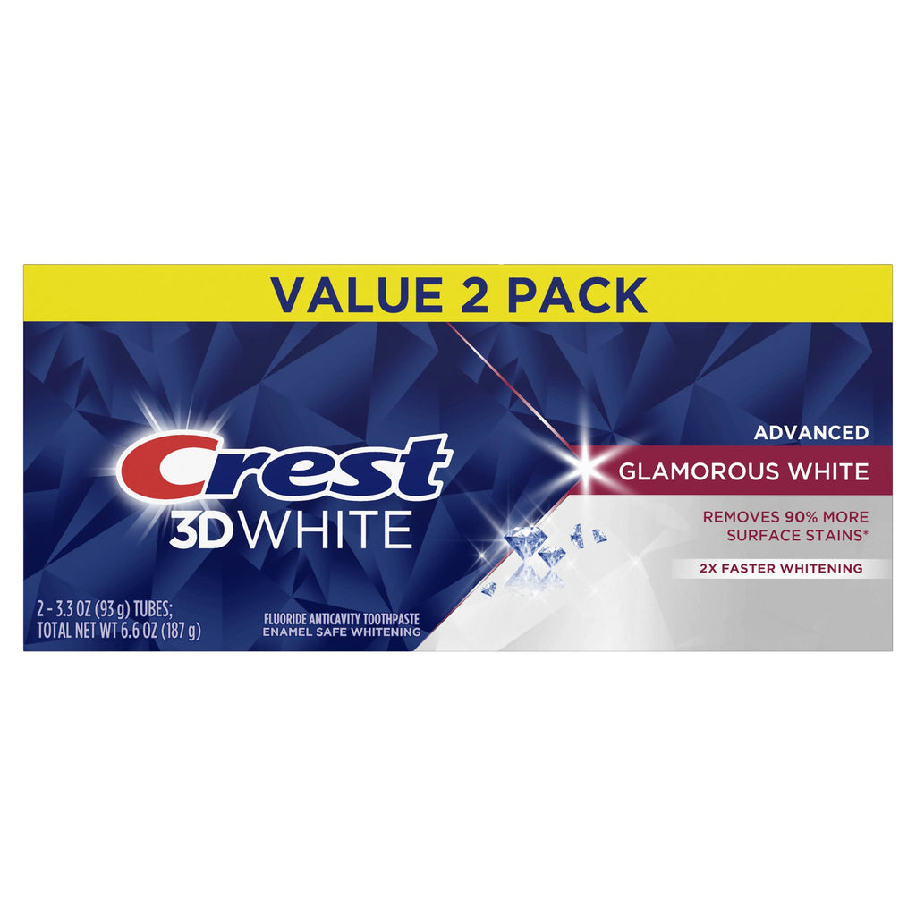 Crest 3D White Glamorous White Toothpaste 3.3 oz (93 g) 2-Pack