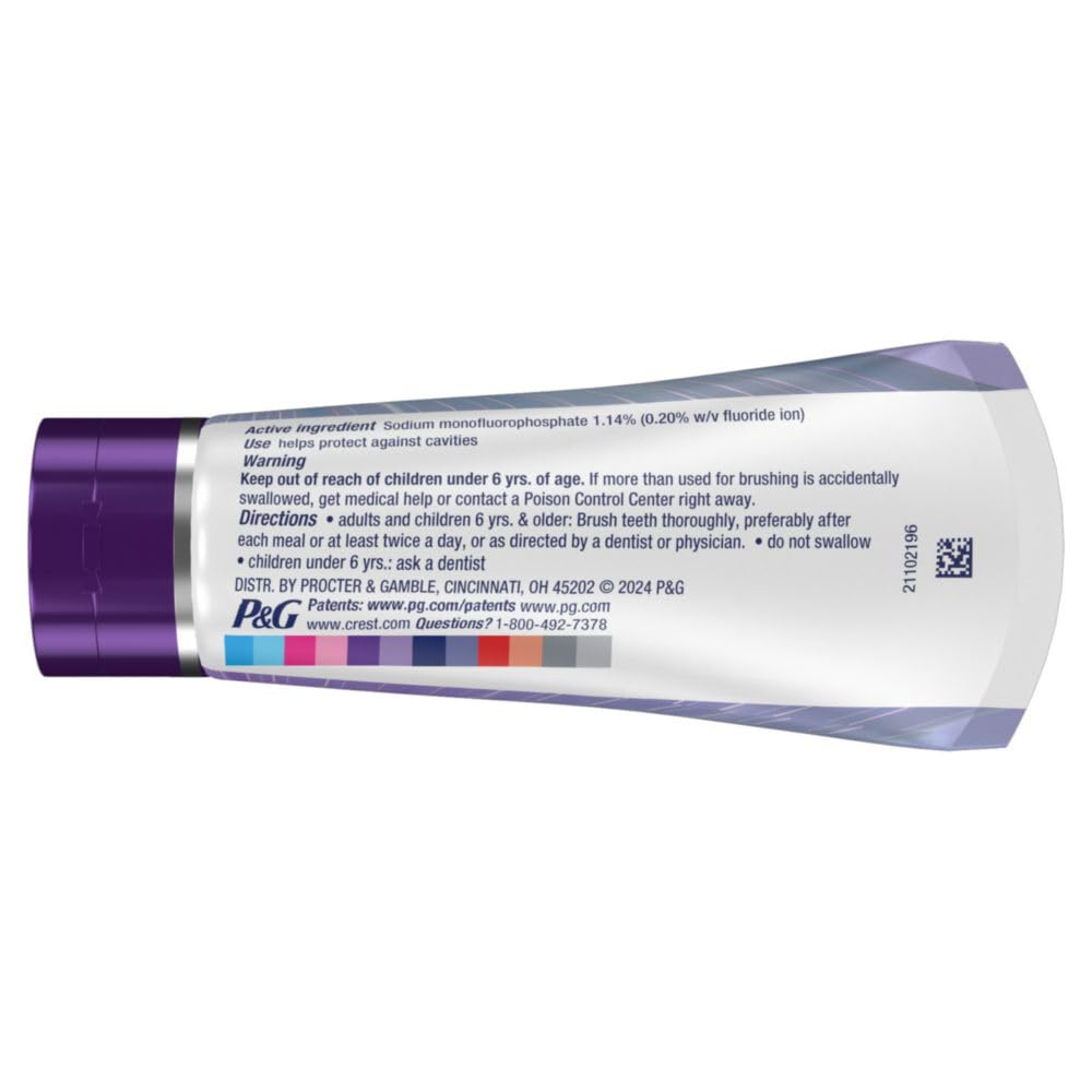 Crest 3D White Brilliance Deep Stain Remover Daily Toothpaste, Ultra White, 2.1 OZ (59 g)