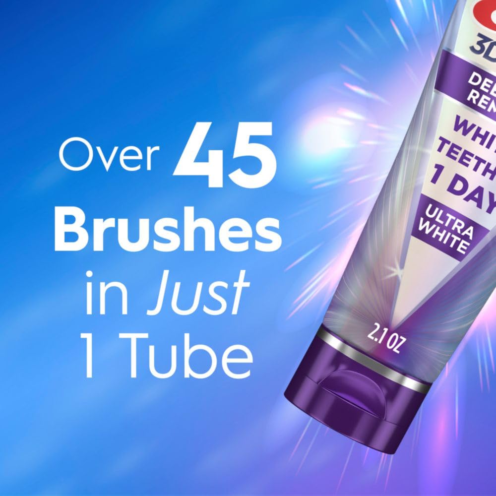 Crest 3D White Brilliance Deep Stain Remover Daily Toothpaste, Ultra White, 2.1 OZ (59 g)