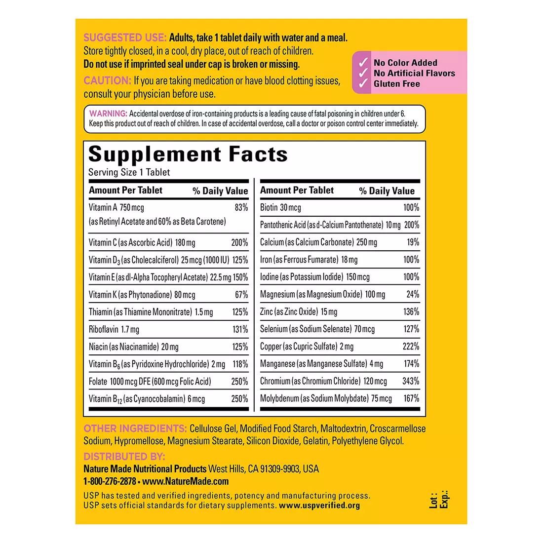 Nature Made Multi For Her, 300 Tablets, Women's Multivitamin