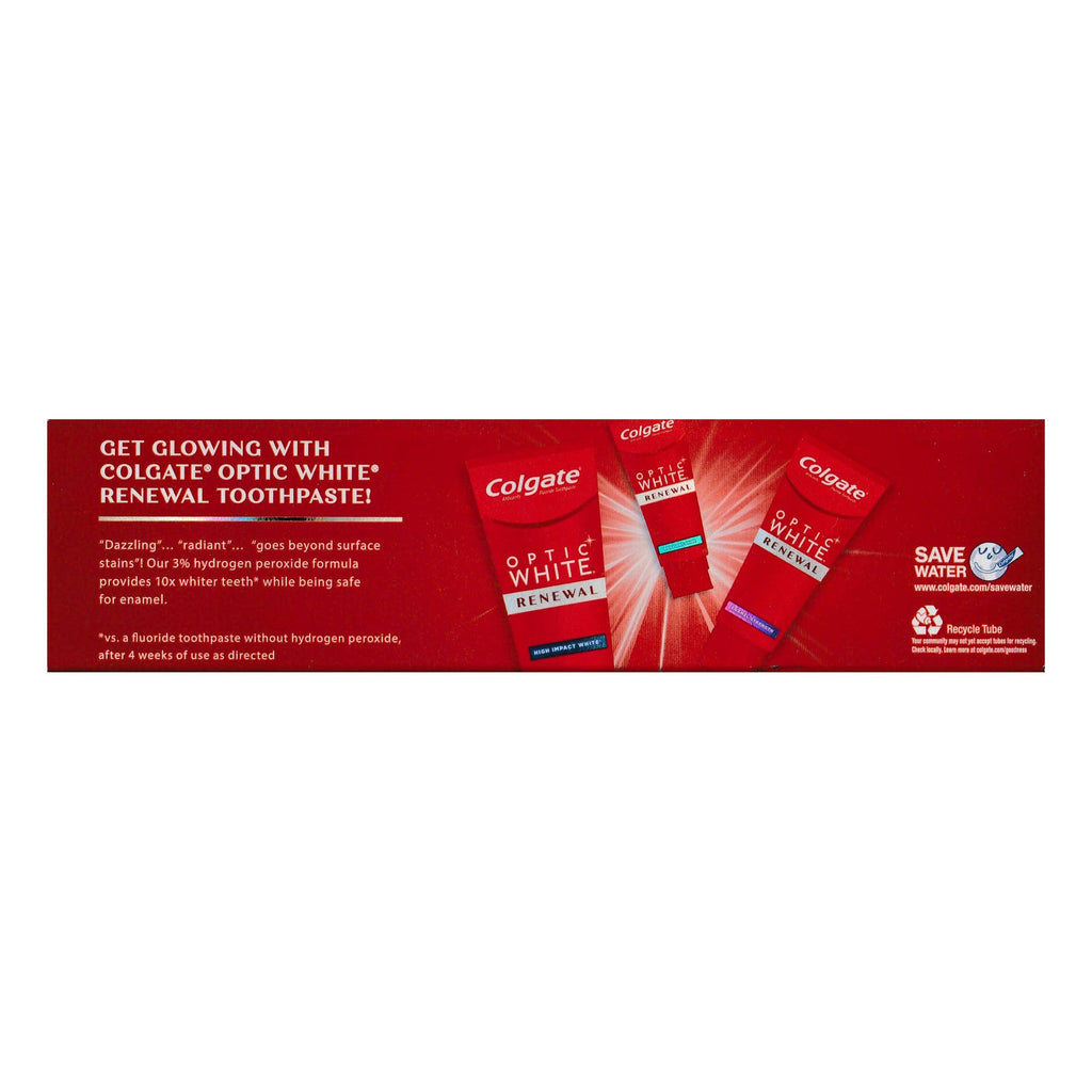 CLEARANCE Colgate Optic White Renewal High Impact White Toothpaste 4.1 Oz, EXP 11/2025