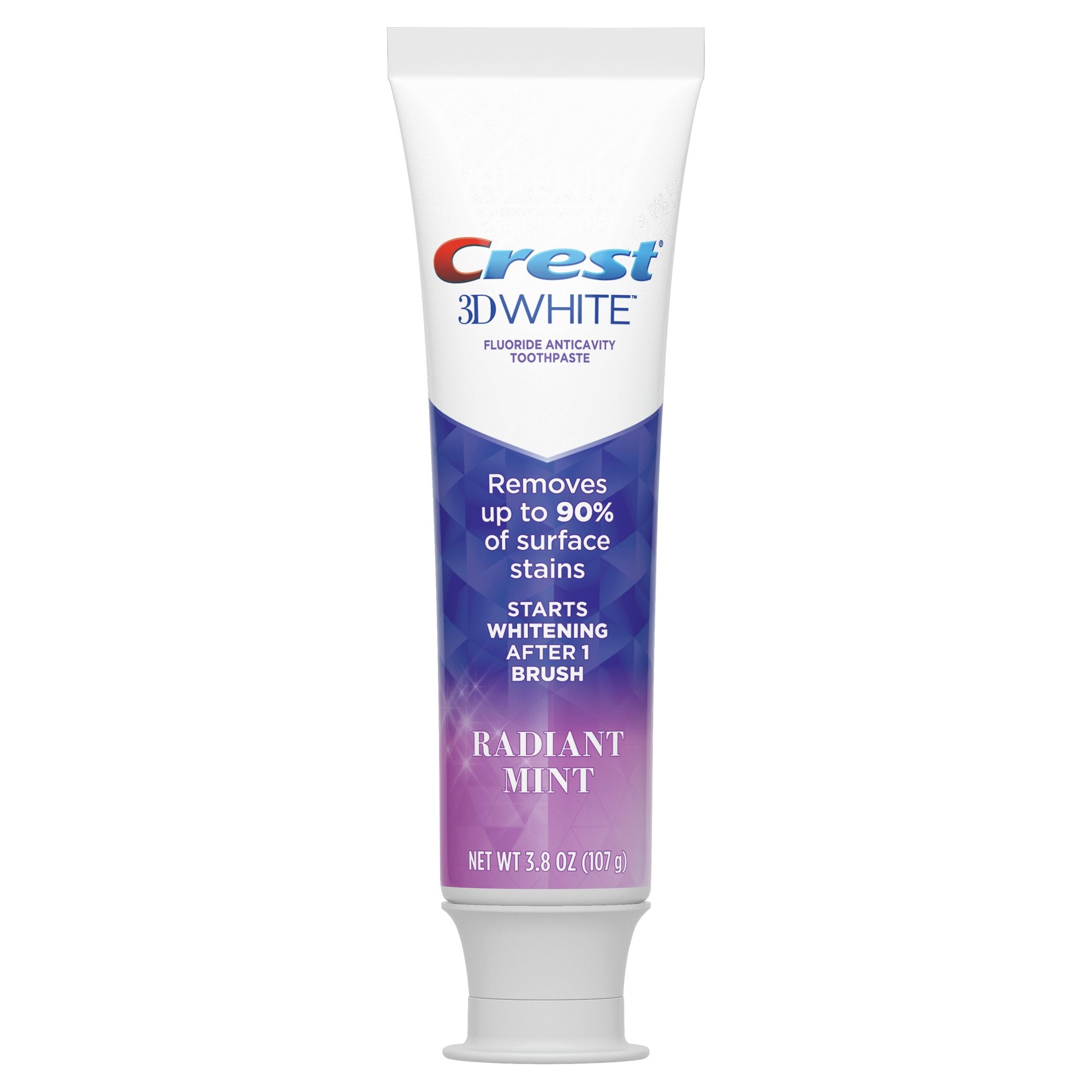 Crest 3D White Radiant Mint Toothpaste, 3.8 Oz (107 g)