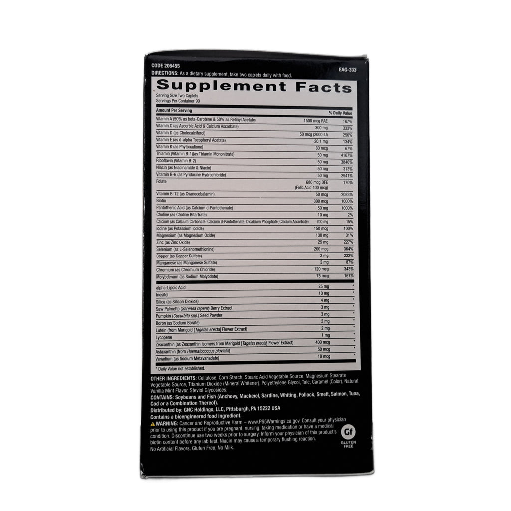 GNC Mega Men Multivitamin, 180 Timed-Release Caplets