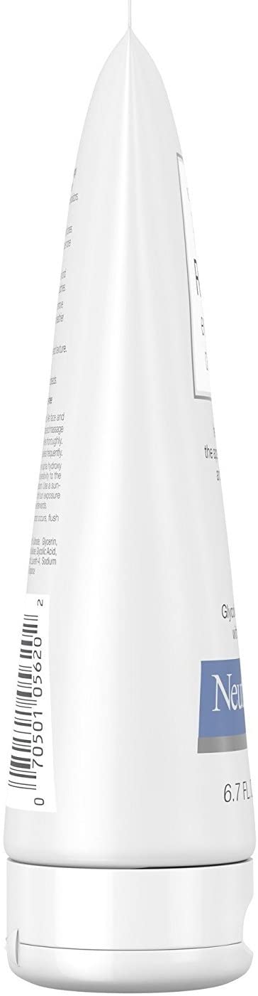 White cylindrical container with a label on a white background