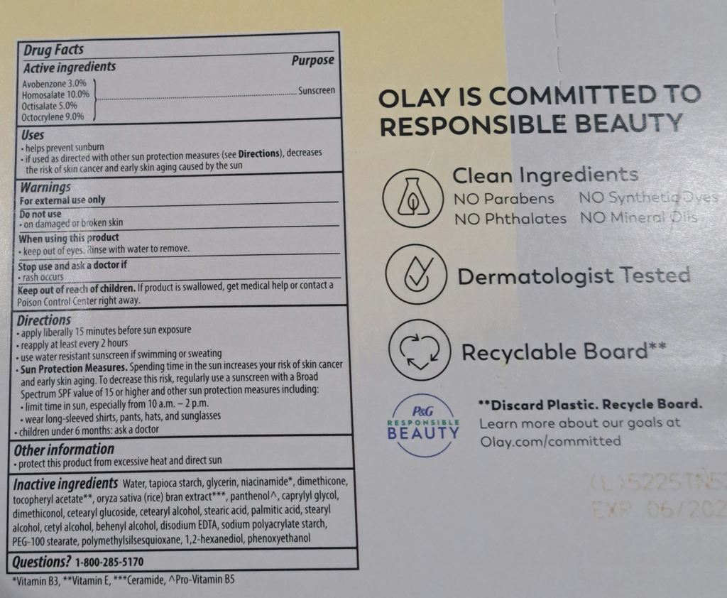 Olay Complete + Daily Facial Moisturizer with SPF 40 Sunscreen 177 ml (6 fl oz), 2 PACK