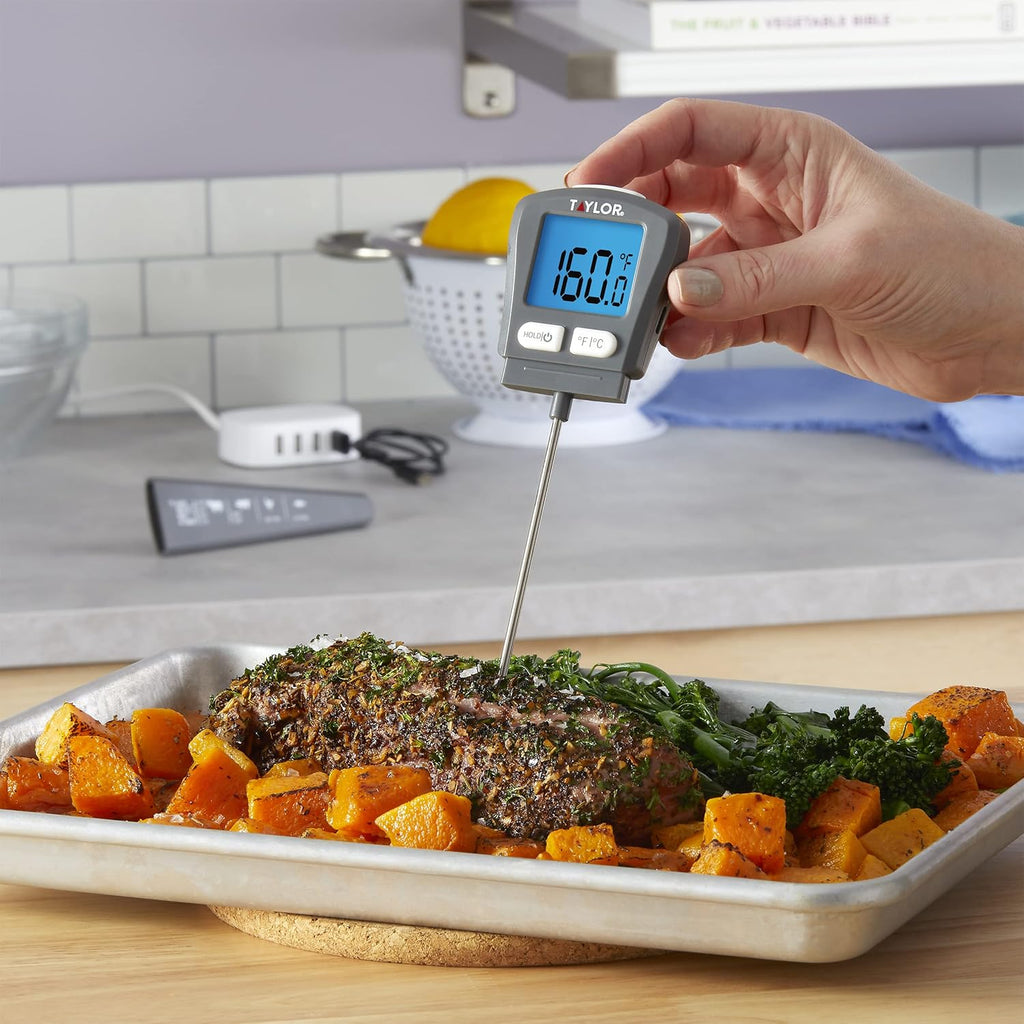 Taylor MRKT USB Rechargeable Digital Food Thermometer, Instant Read