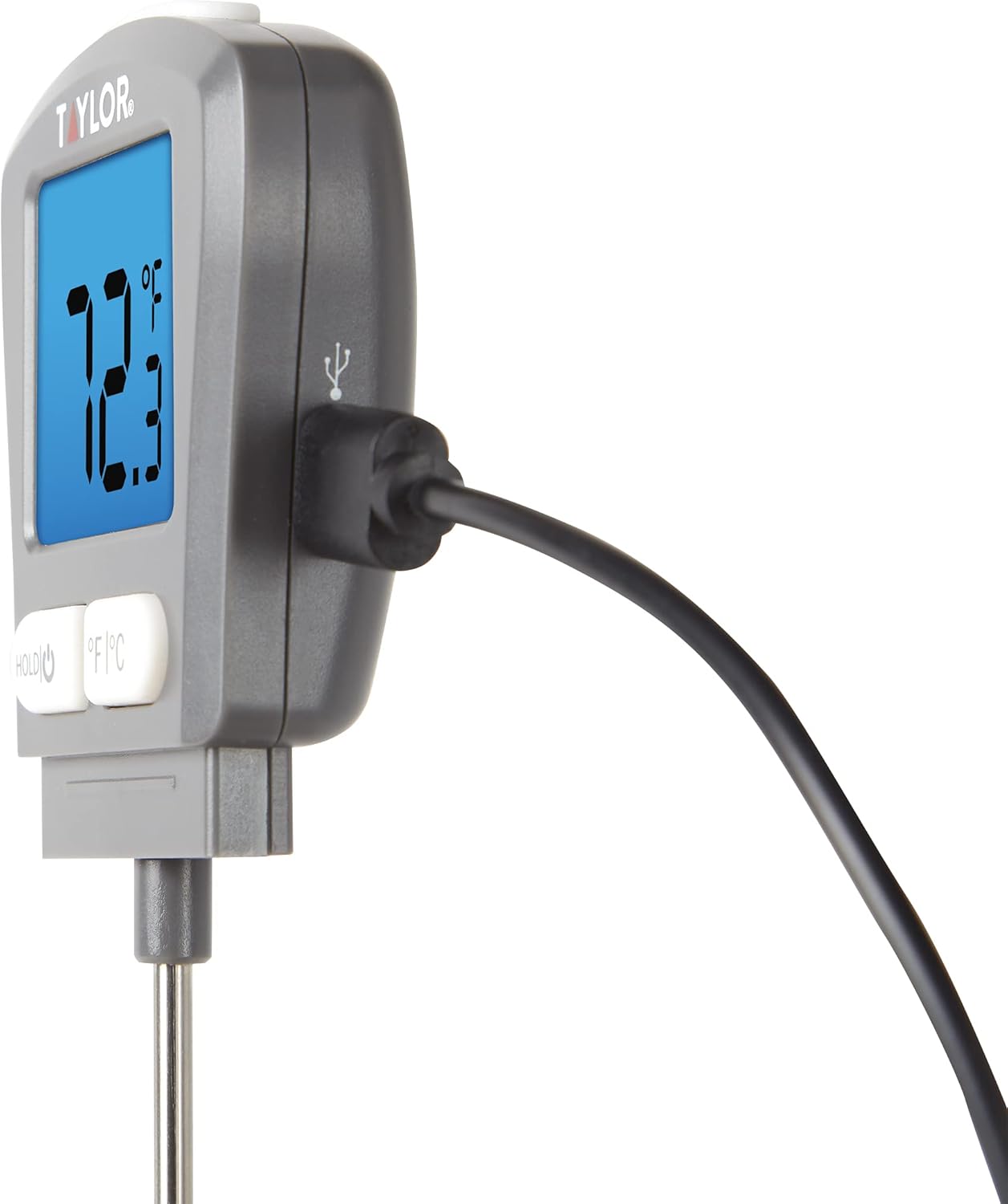 Taylor MRKT USB Rechargeable Digital Food Thermometer, Instant Read