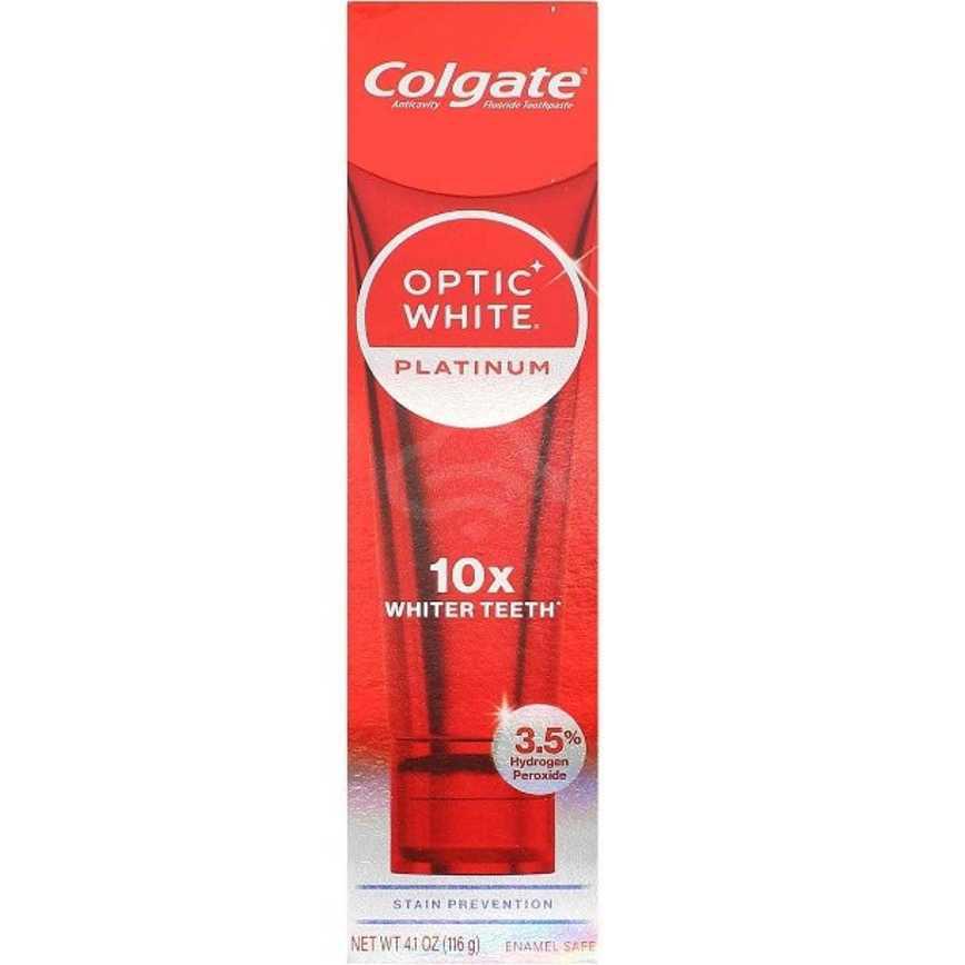 Colgate Optic White Platinum Stain Prevention Toothpaste, 4.1 OZ (116 g)