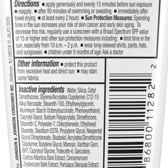 Neutrogena Clear Face SPF 50 Sunscreen, 3 FL OZ (88 mL)