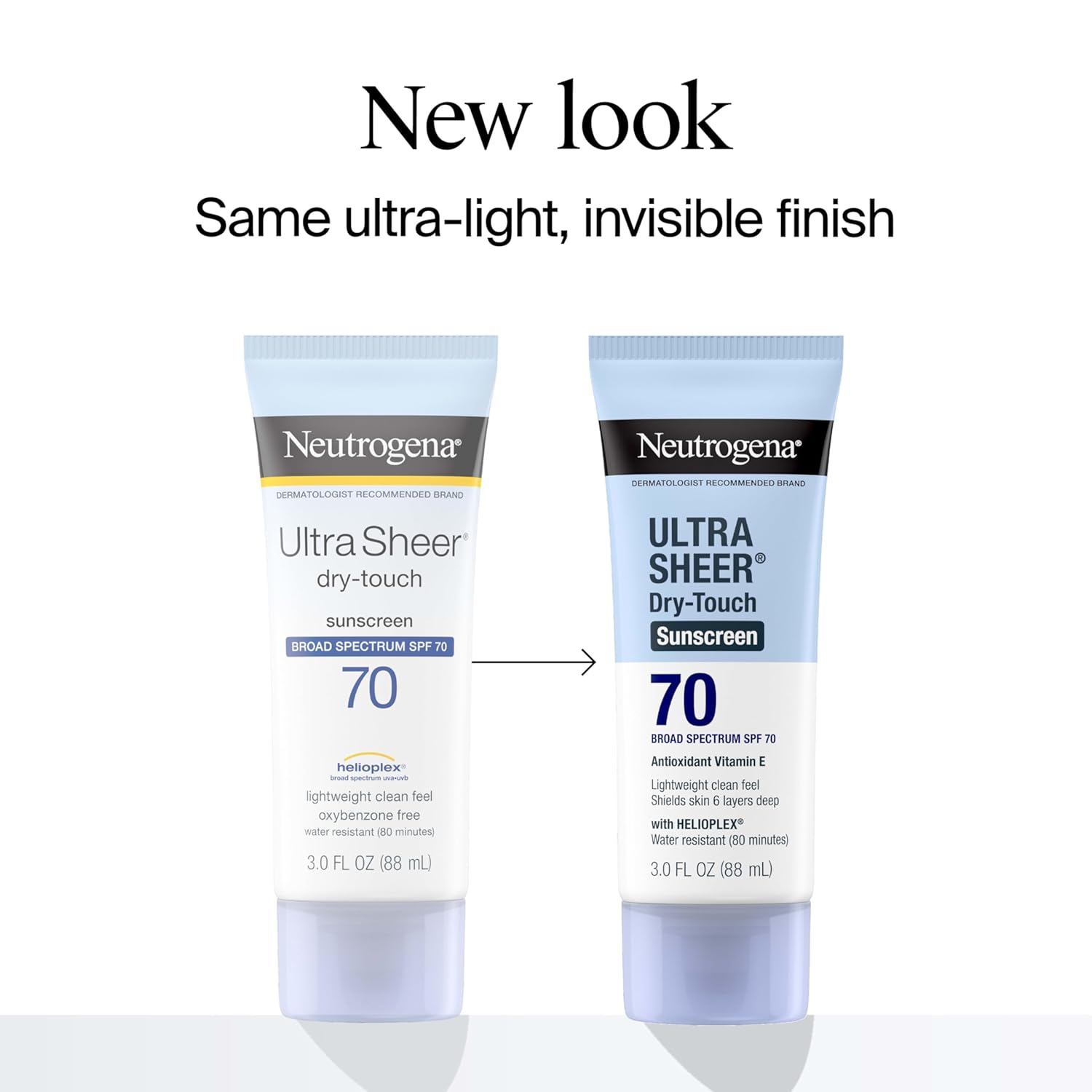 Neutrogena Ultra Sheer Dry-Touch Sunscreen SPF 70, 3 FL OZ (88 mL)