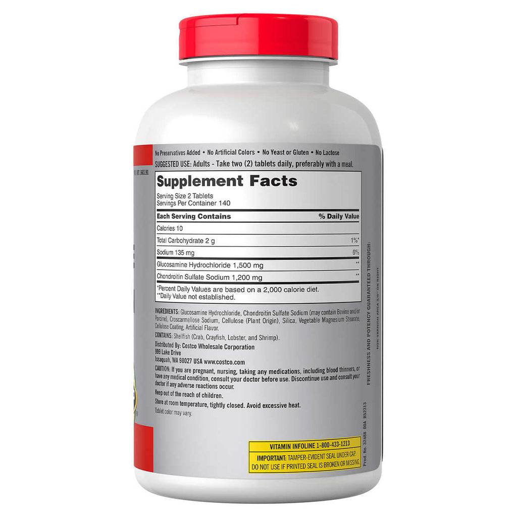 Kirkland Signature Advanced Glucosamine + Chondroitin, 280 Tablets