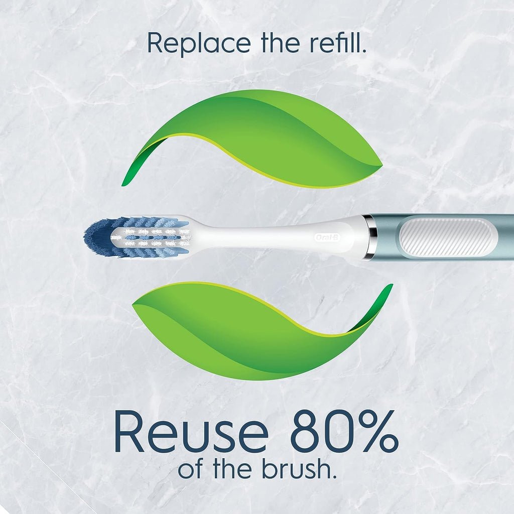 Oral-B Clic Manual Toothbrush, Ultimate Clean, Aqua Sapphire, 1 Handle + 1 Magnetic Brush Holder