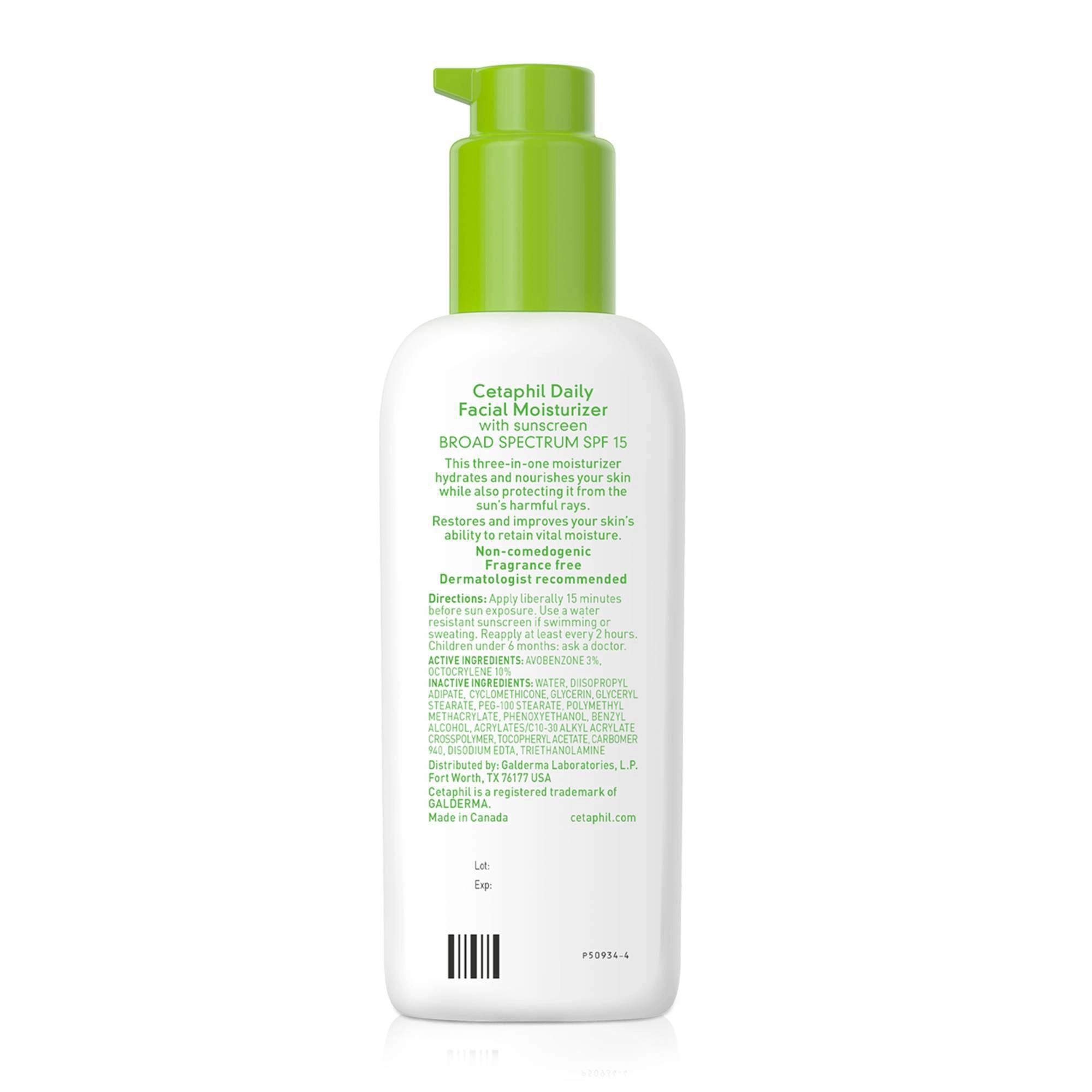Cetaphil Daily Facial Moisturizer with SPF 15 Sunscreen, 4 FL OZ