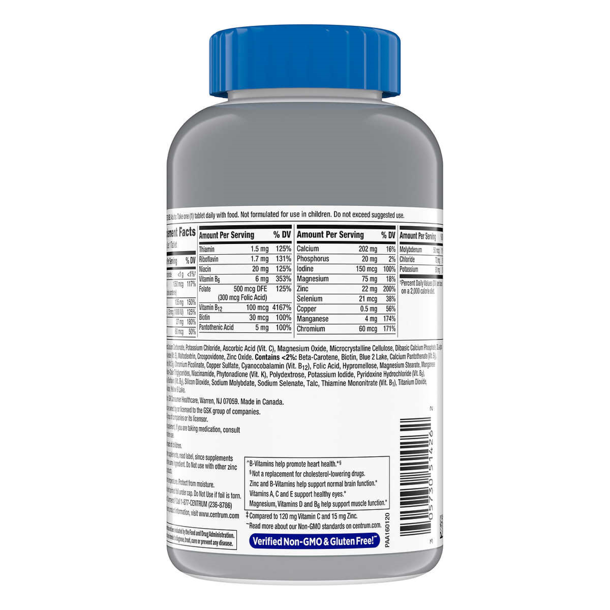 Centrum Silver Men 50+ Complete Multivitamin, 275 Tablets