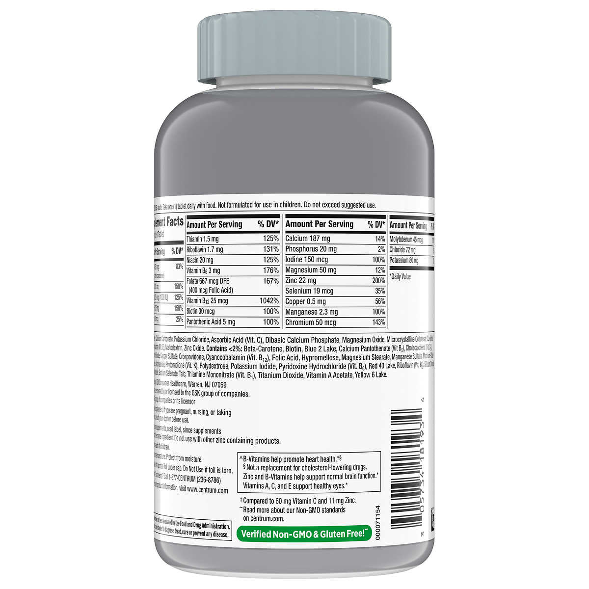 Centrum Silver Adults 50+ Multivitamin, 325 Tablets