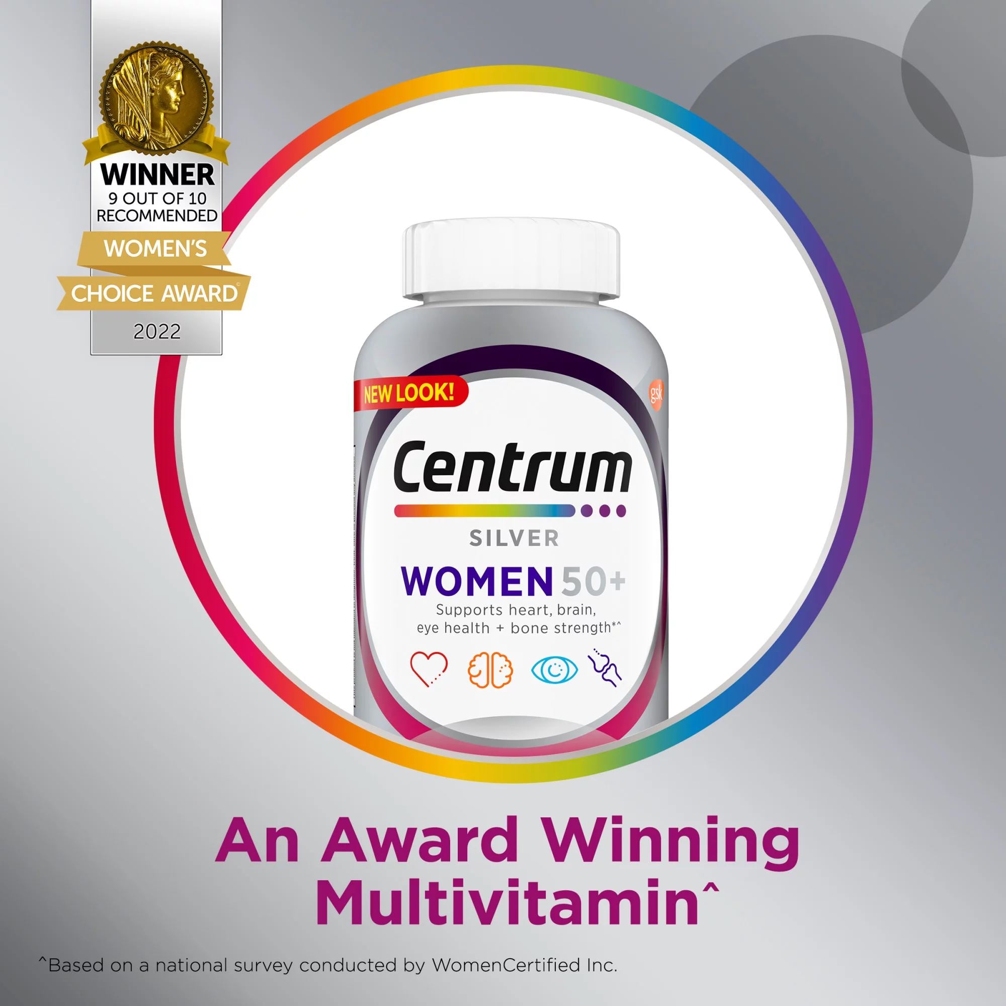 Centrum Silver Women 50+ Multivitamin, 200 Tablets