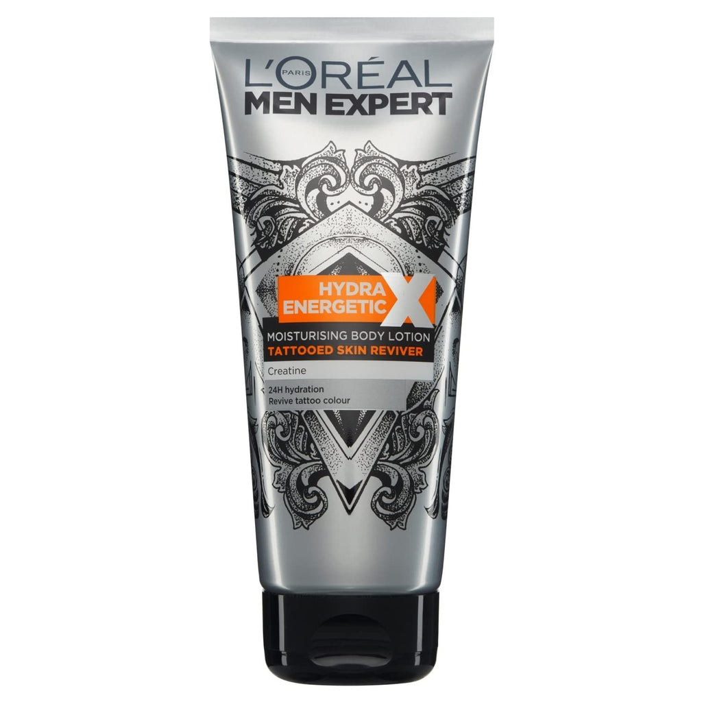 L'Oreal Men Expert Hydra Energetic body lotion on a white background