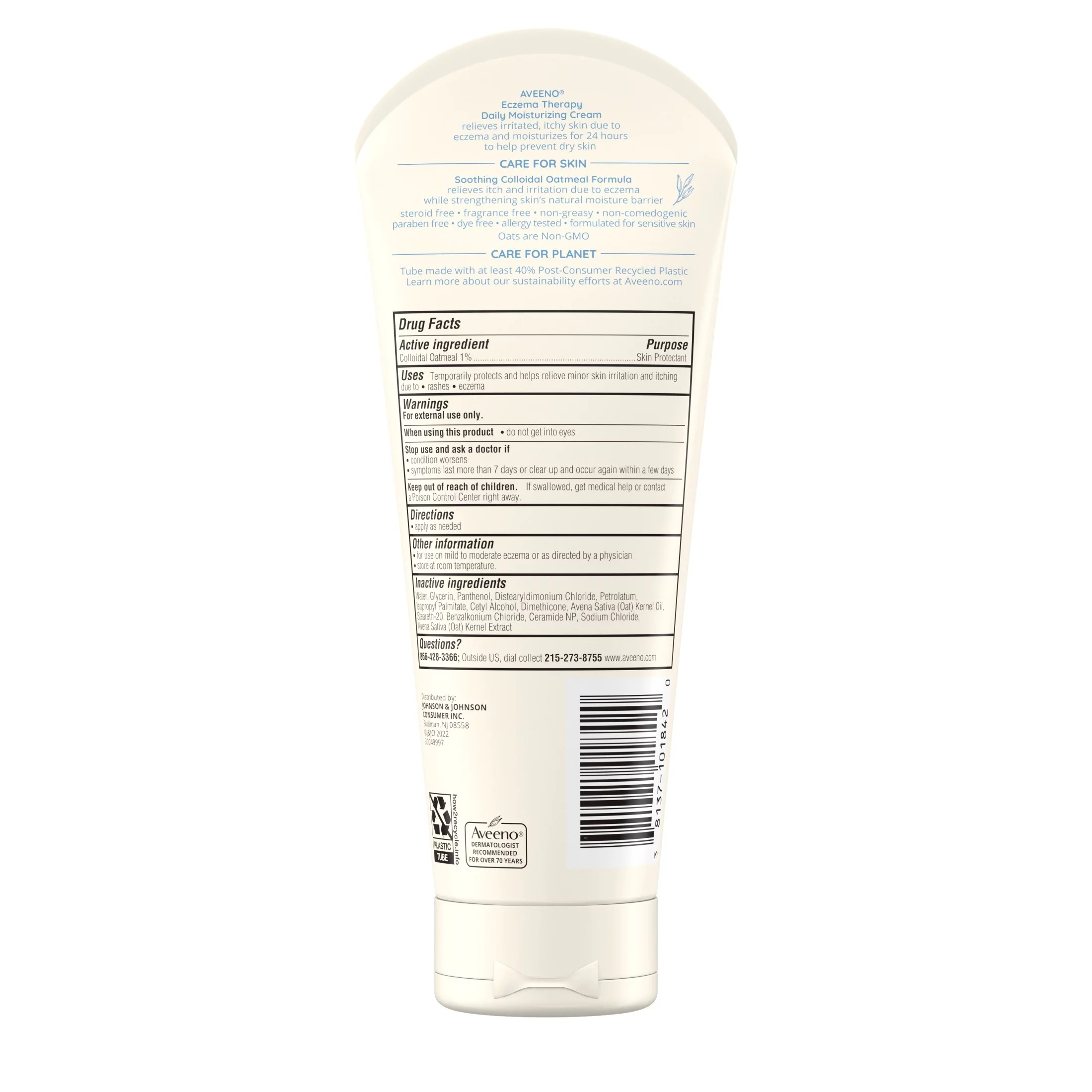 Aveeno Eczema Therapy Moisturizing Cream, 7.3 oz (206 g)