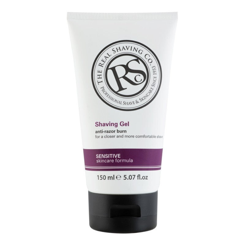 The Real Shaving Company Shave Gel, 150 ml, Anti Razor Burn Sensitive Formula