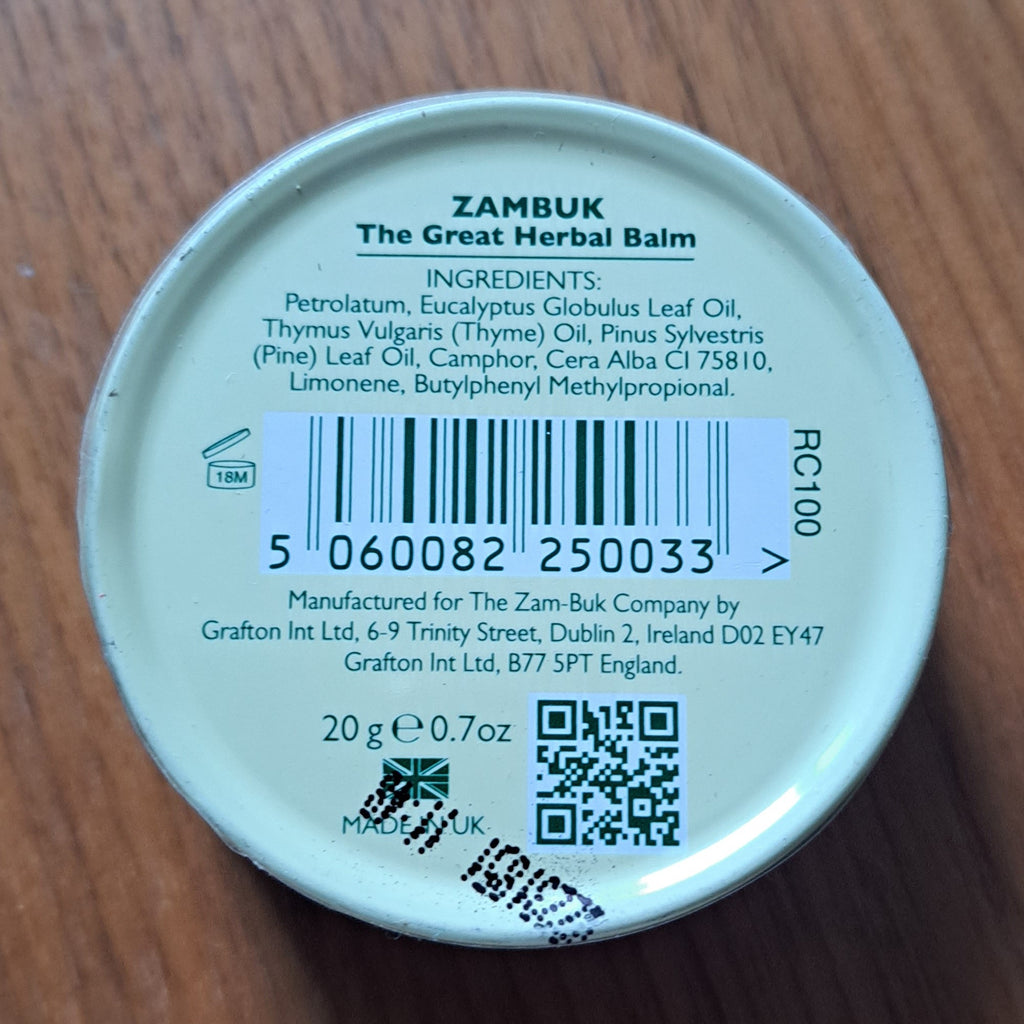 Zam-Buk Brand Ointment, The Great Herbal Balm, 20 g (0.7 OZ)