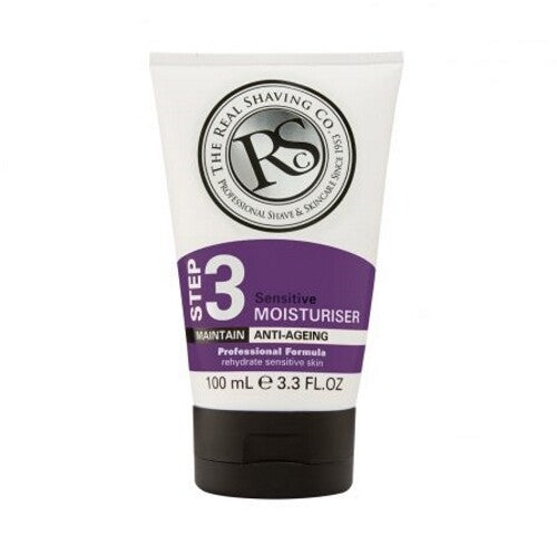 The Real Shaving Co. Step 3 Sensitive Moisturizer 100 ml, UK Import