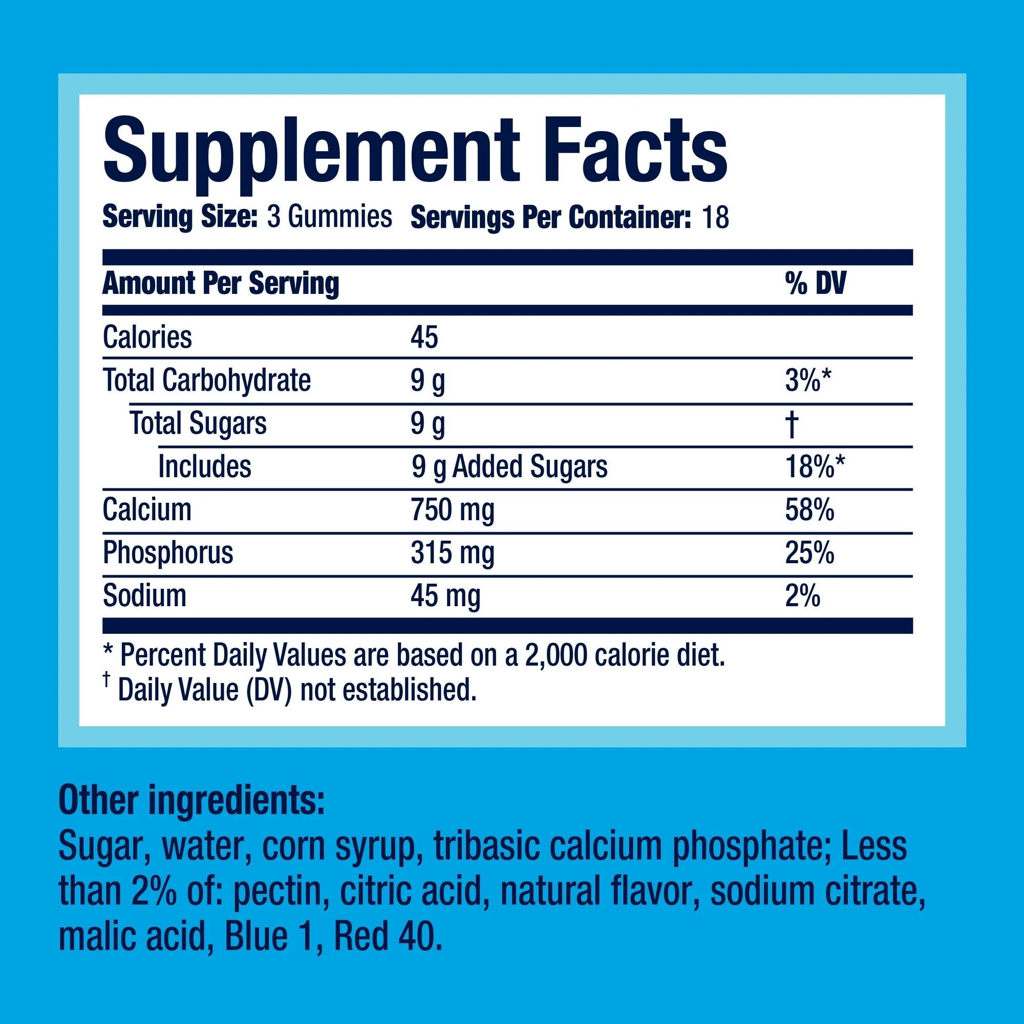 Rolaids Power Gummies, Calcium Phosphate, Smooth Berry, 54 Gummies