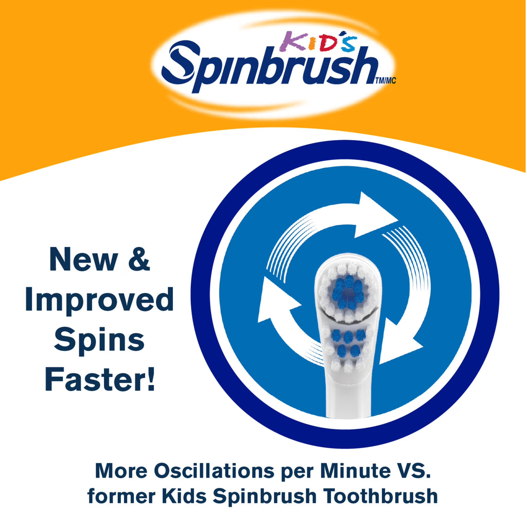 Spinbrush Magical Unicorns Battery Powered Electric Toothbrush, Soft