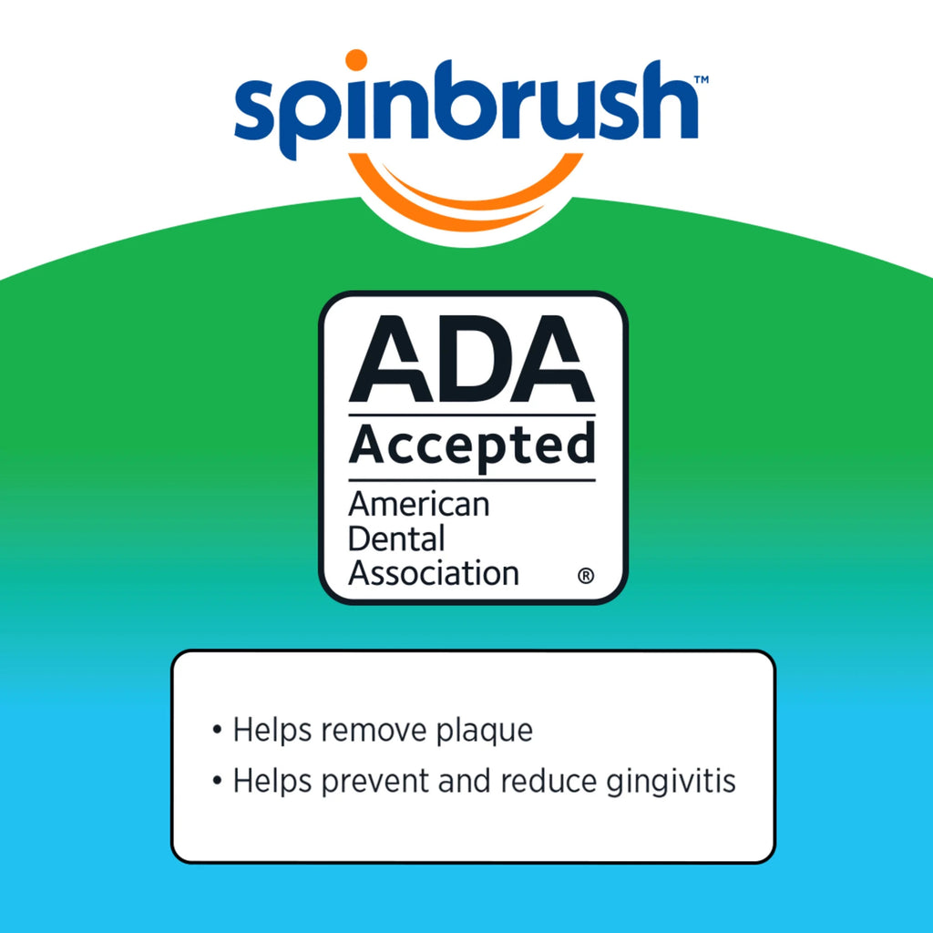 Spinbrush Clear & Clean Powered Toothbrush, Soft