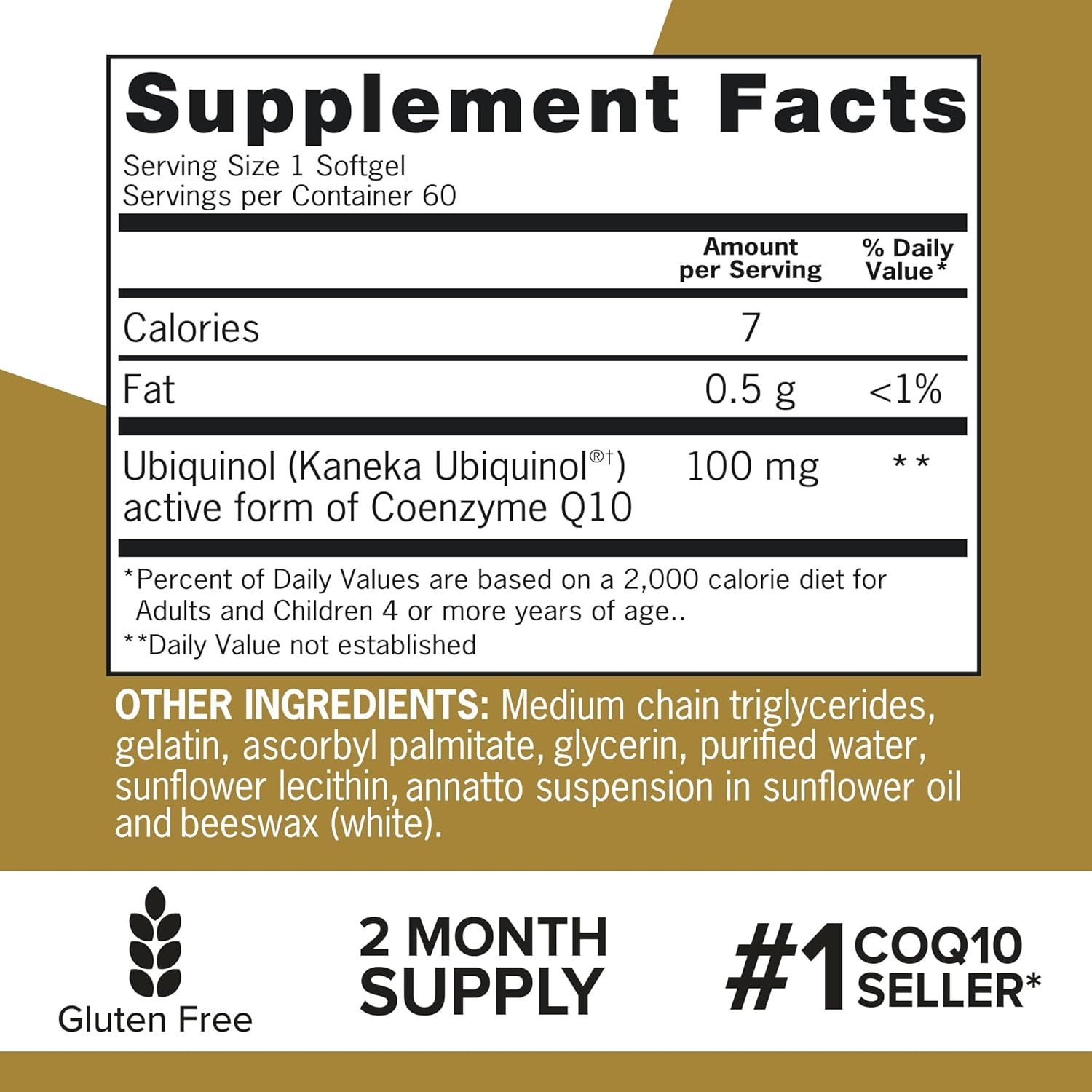 Qunol Ubiquinol 100 mg, 60 Softgels