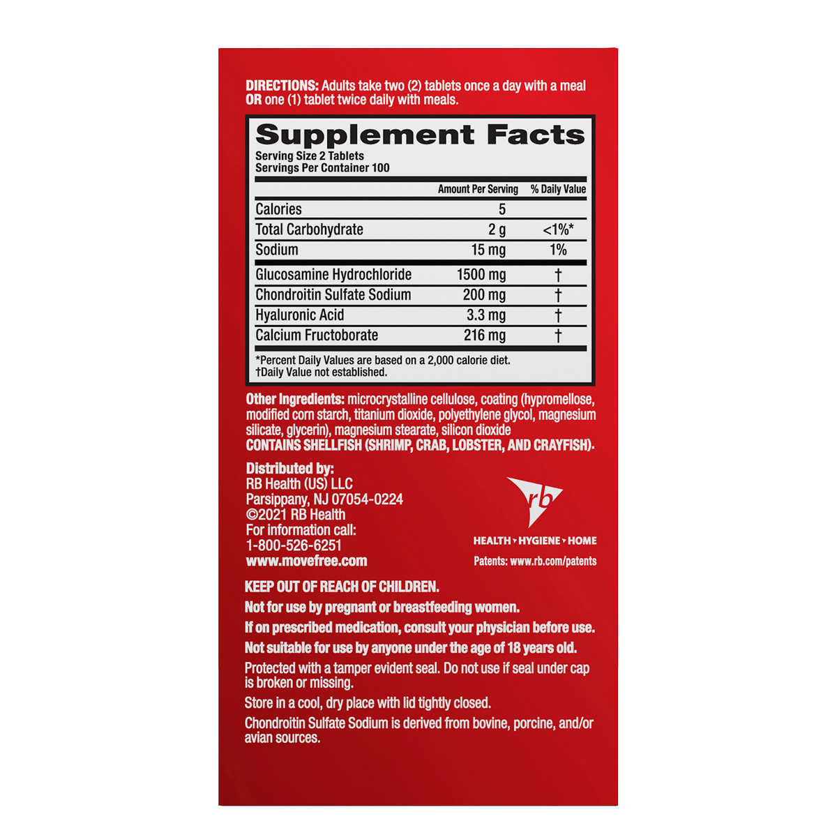 Schiff Move Free Advanced Joint Health, Glucosamine + MSM, 200 Coated Tablets